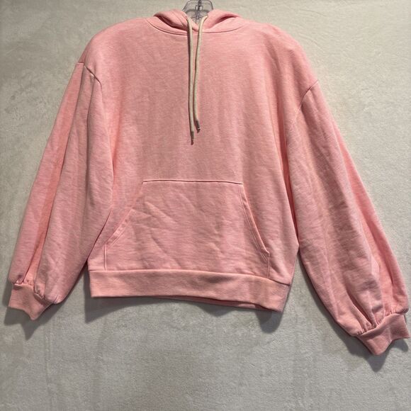 Gap Women's Vintage Soft Balloon Sleeve Hoodie Sweatshirt Pink Size Small NWT - Picture 1 of 15